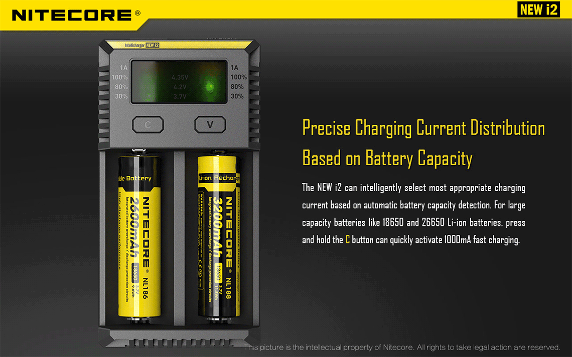 Nitecore Intellicharger Universal Battery Charger 2 Slot